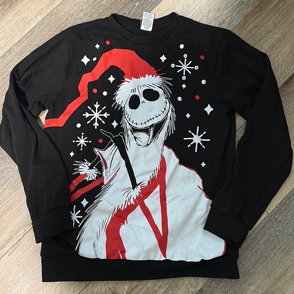 Christmas Jack Skeleton.   Nightmare before Christmas Sweater.